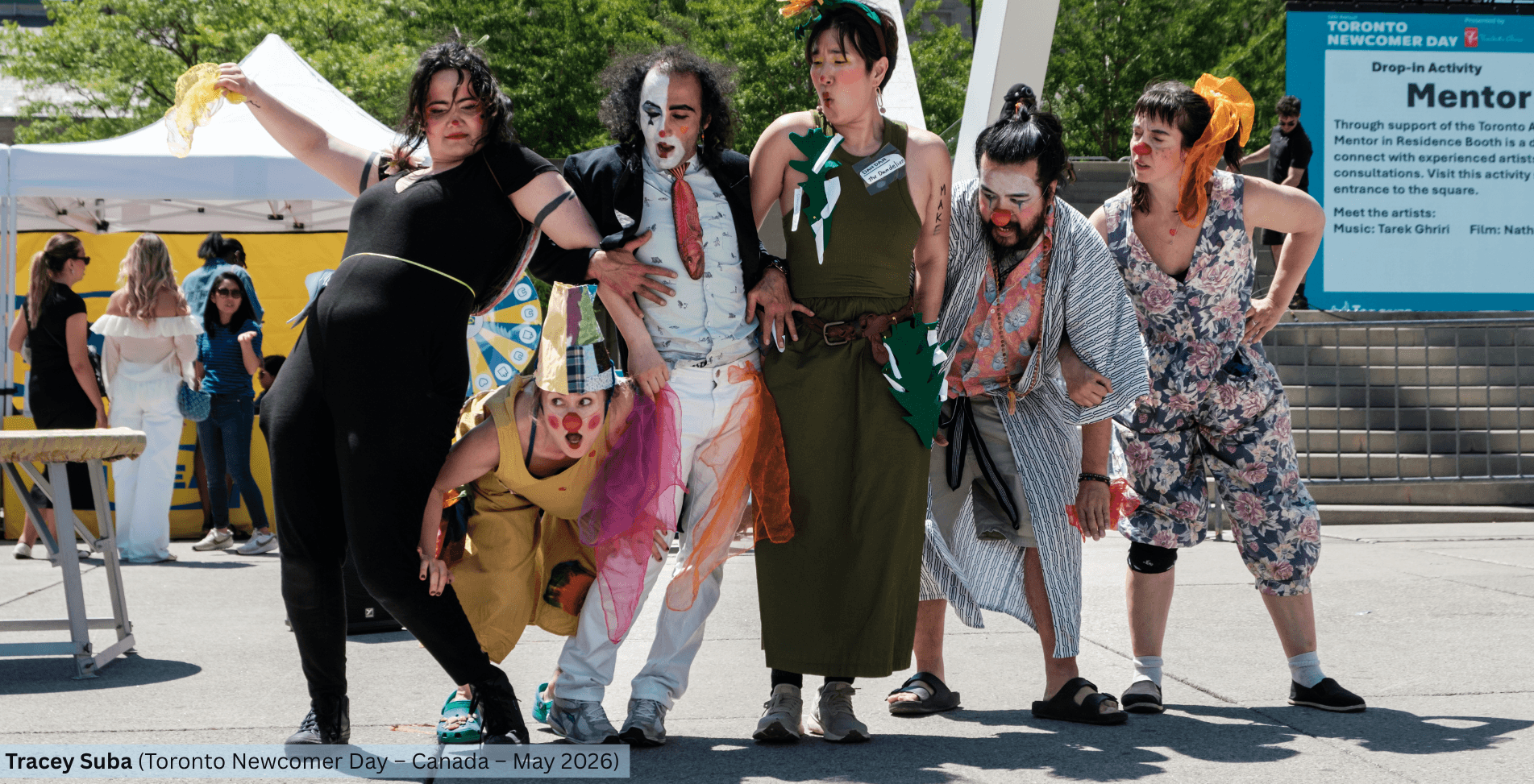 Nomad Clown Caravan | NCC | Alireza Keymanesh | Toronto | Nathan Phillips Square | Toronto Newcomer Day