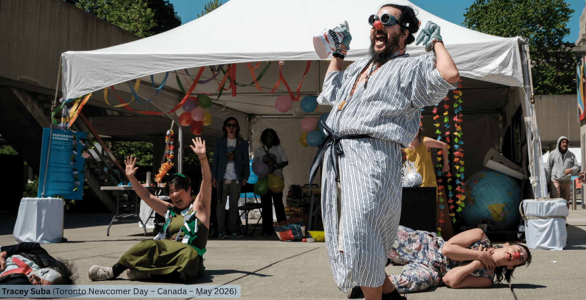Nomad Clown Caravan | NCC | Alireza Keymanesh | Toronto | Nathan Phillips Square | Toronto Newcomer Day