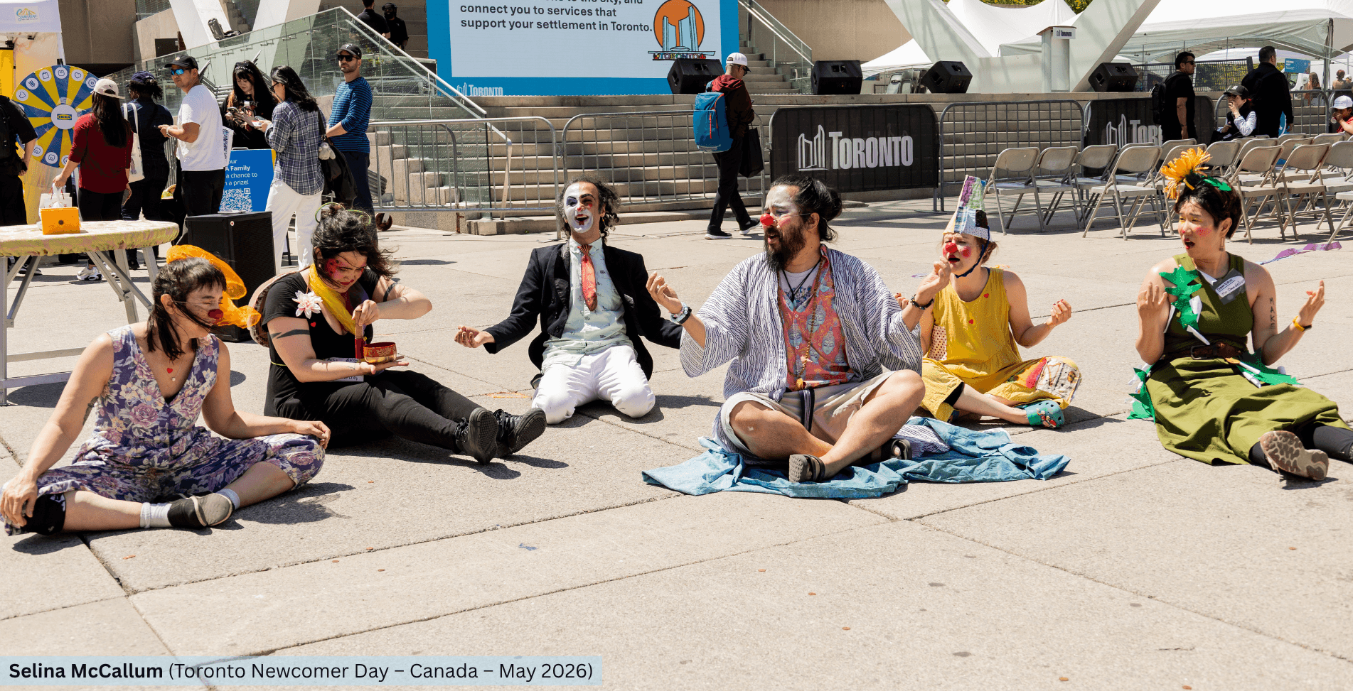 Nomad Clown Caravan | NCC | Alireza Keymanesh | Toronto | Nathan Phillips Square | Toronto Newcomer Day