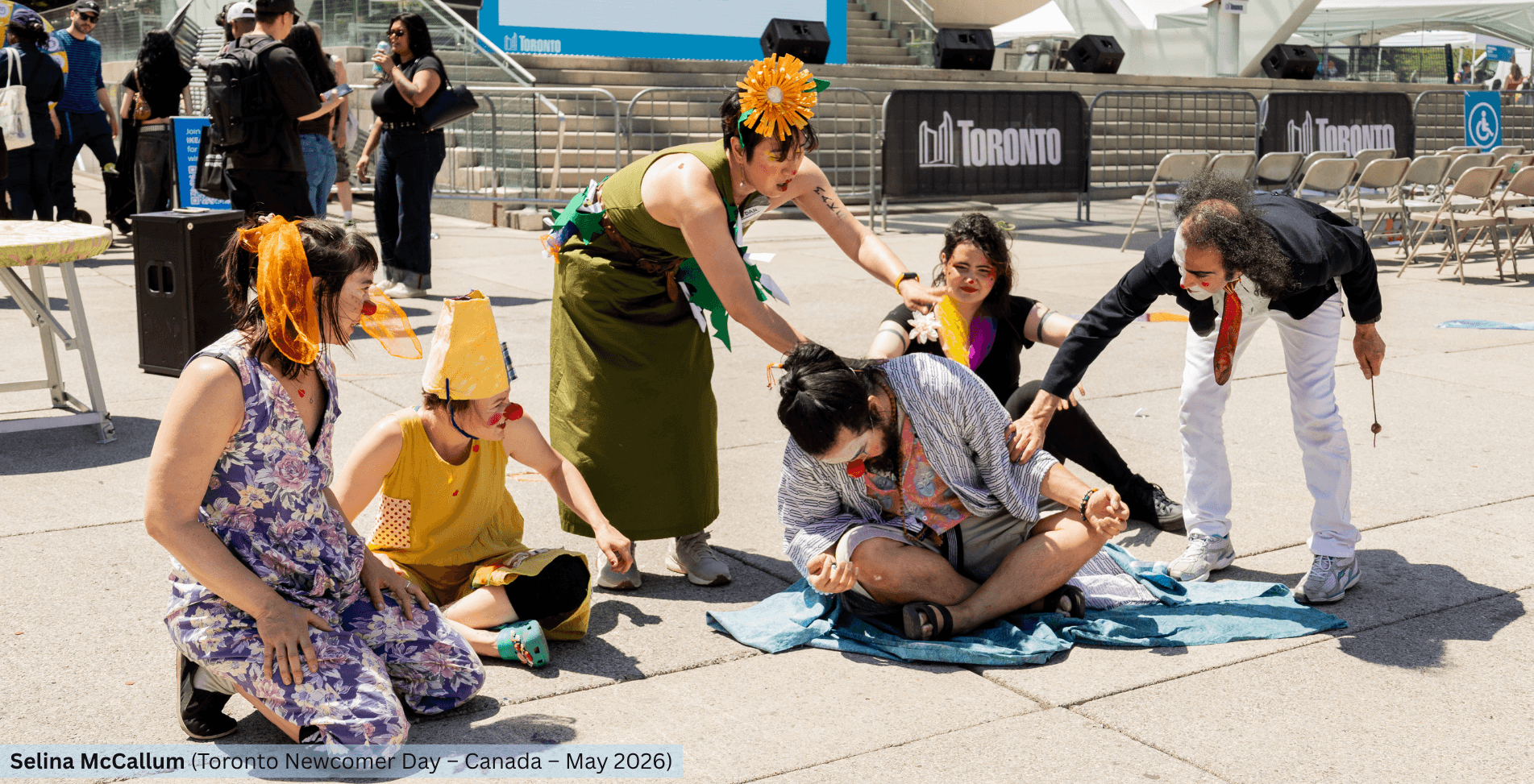 Nomad Clown Caravan | NCC | Alireza Keymanesh | Toronto | Nathan Phillips Square | Toronto Newcomer Day