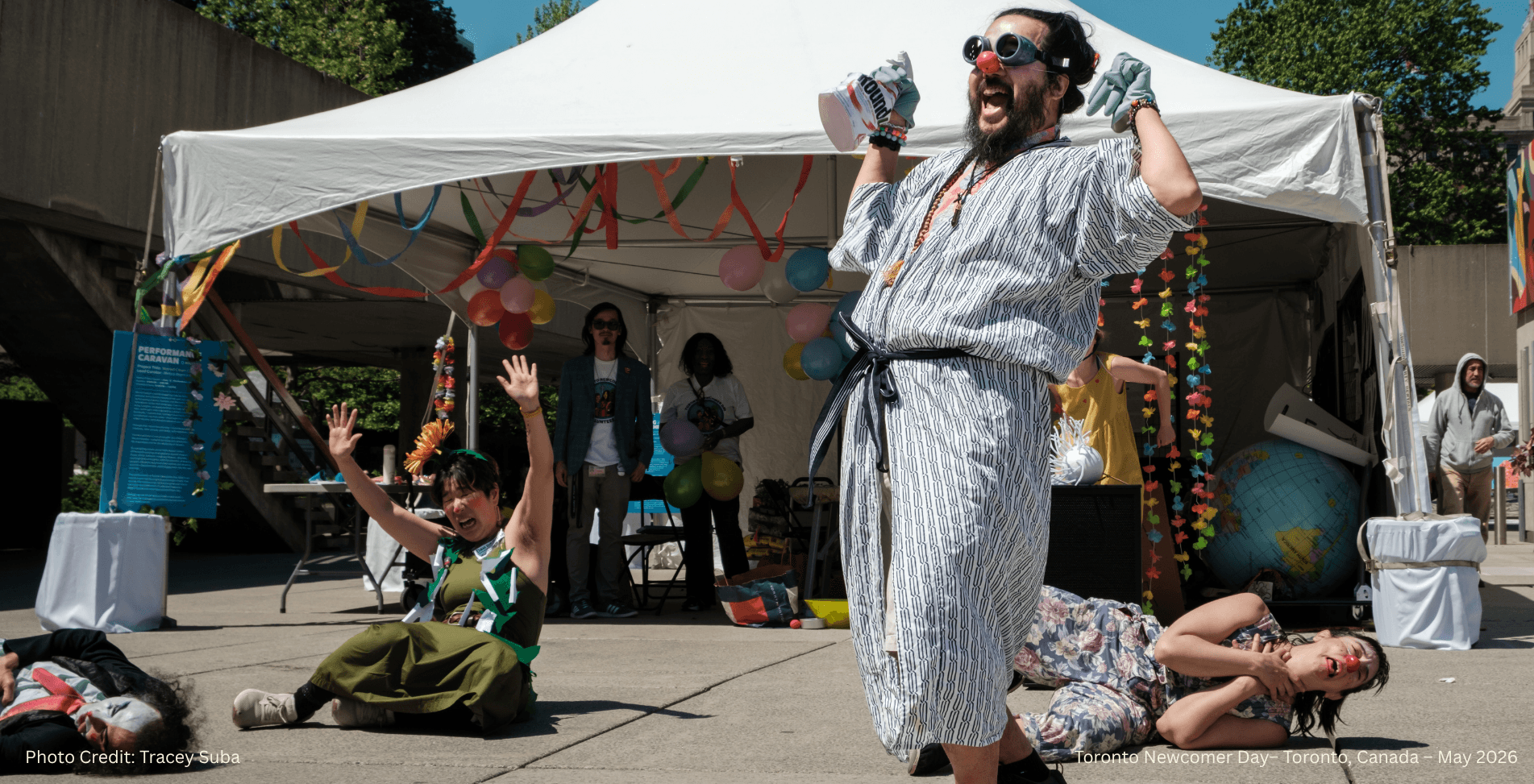 Nomad Clown Caravan | NCC | Alireza Keymanesh | Toronto | Nathan Phillips Square | Toronto Newcomer Day