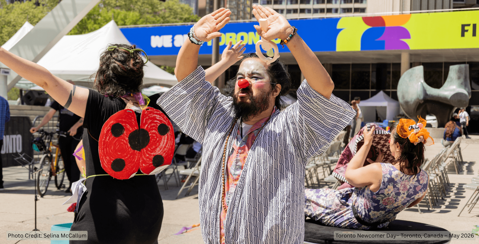 Nomad Clown Caravan | NCC | Alireza Keymanesh | Toronto | Nathan Phillips Square | Toronto Newcomer Day