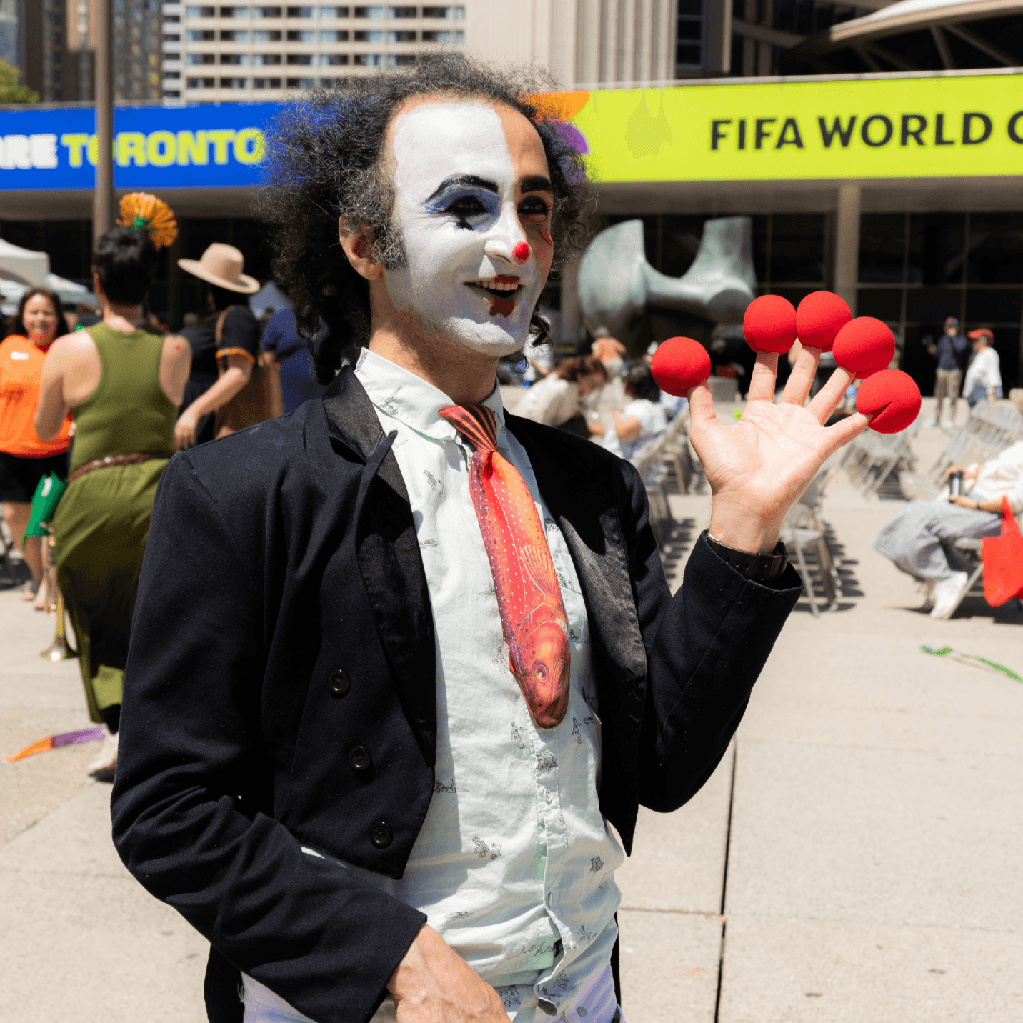 Nomad Clown Caravan | NCC | Alireza Keymanesh | Toronto | Nathan Phillips Square | Toronto Newcomer Day